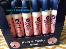TACKY GLUE FINE BROAD TIPS BUY 2 1 FREE for paper cards leather fabric crafts UK