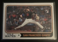 2023 Topps Heritage COLE WAITES Rookie Card #258 San Francisco Giants