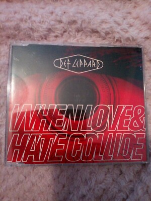 CD SINGLE - DEF LEPPARD - WHEN LOVE & HATE COLLIDE - 4 Tracks 1995
