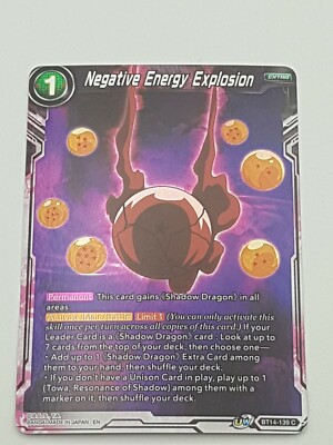 Dragon Ball TCG Negative Energy Explosion Common NM Holo