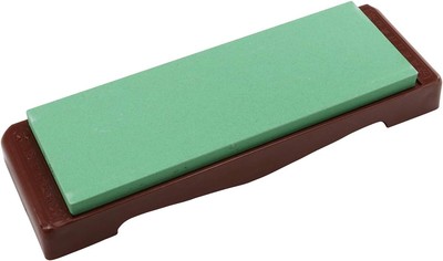 Naniwa Ebijirushi Japanischer keramischer schärfender Stein Wetzstein Mit Bas...