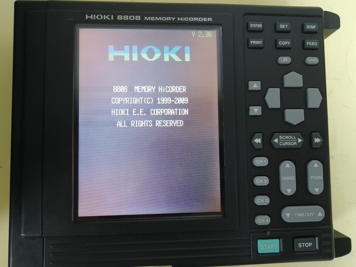 Hioki 8808 V2.36 Power Recorders Memory Hicorder with Hioki 8808 V2.36 Power Recorders Memory Hicorder with