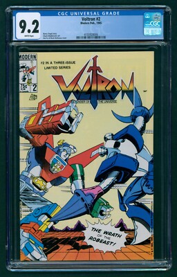 Voltron #2 (1985) CGC 9.2 White! Modern Publishing! The Wrath of Robeast!