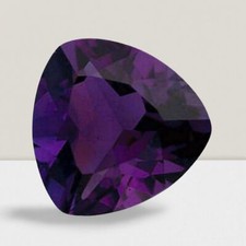 Amethyst Trillion Cut Gemstone 2.5 Cts - 10 mm AAA Loose Gem