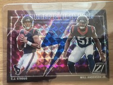 2023 Panini Zenith - Thunder & Lightning Blue #10 C.J. Stroud, Will Anderson...