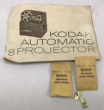 Kodak Automatic 8 projector Manual Rewind Film Clips
