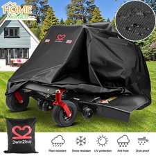 Heavy Duty Zero Turn Lawn Mower Cover Waterproof UV Protection Up To 60" Deck
