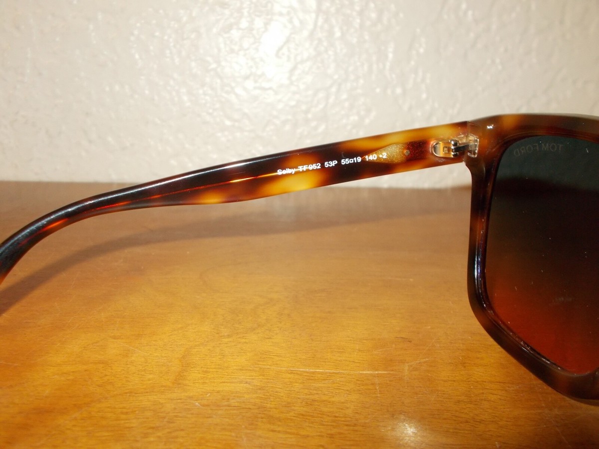 Tom Ford Selby TF 952 53P Havana Frame Blue Peach Fade 