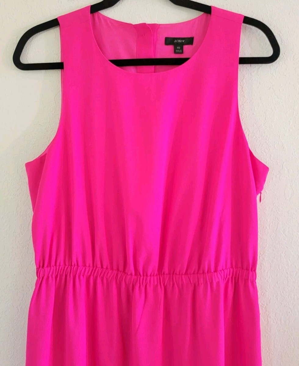 j crew button back midi dress J.Crew Button-back midi dress-AK215-NEON FLAMINGONEON FLAMINGO/OLIVE GREEN-2, 8