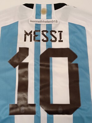 ADIDAS 10 MESSI ARGENTINA 22 WINNERS HOME JERSEY IB3597 MENS SIZE