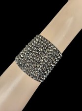 Women Ballroom Dance Jewelry Accessories bracelet Crystal Hematite luxe 