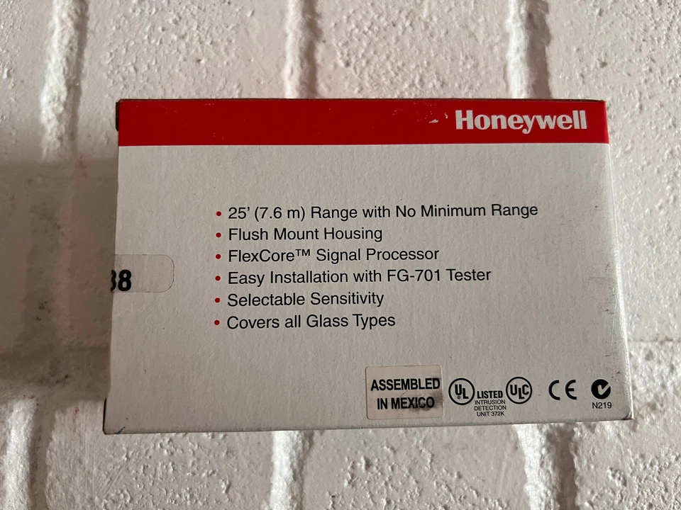 Honeywell Intellisense FG-1625F 25' Flush-Mount Glassbreak Sensor  - image 2 of 3