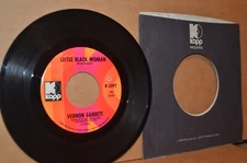 VERNON GARRETT: LITTLE BLACK WOMAN; 1970 KAPP 2097 VG++ FUNK 45 RPM