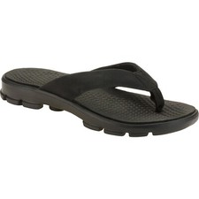 Oceanside Men's Sport Flops feature rubber outsole w/ sport traction -- Black  