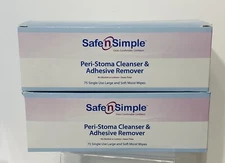 136 SafeNSimple SNS00575 Peri-Stoma Cleanser & Adhesive Remover Wipes Exp2026/12