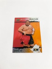 Samoa Joe Red/Orange Color Flow 2022 Upper Deck AEW Allure Card # R-40