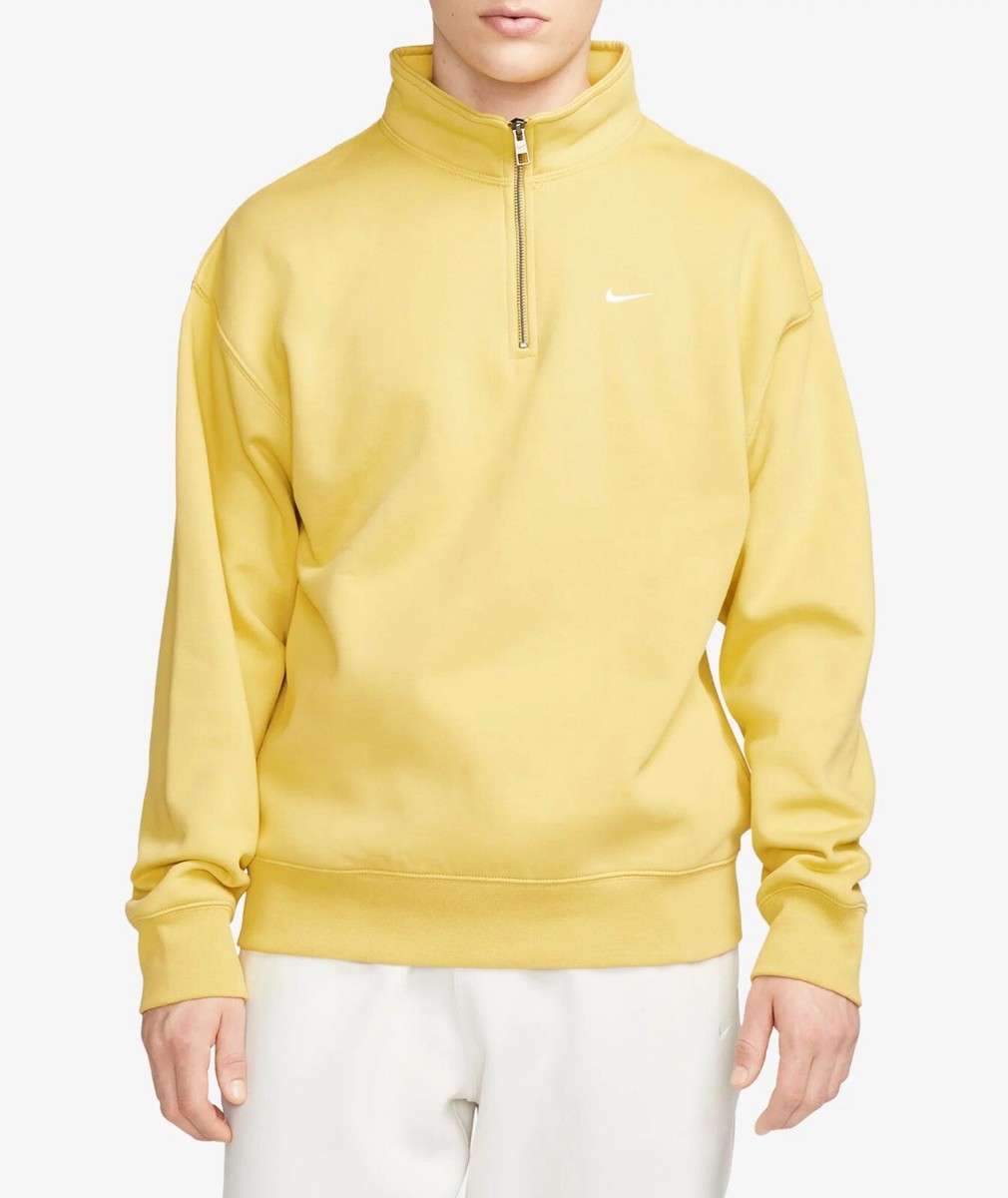 Half Zip Yellow Sweater Nike Men's Dri-FIT Player Half-Zip Golf Top