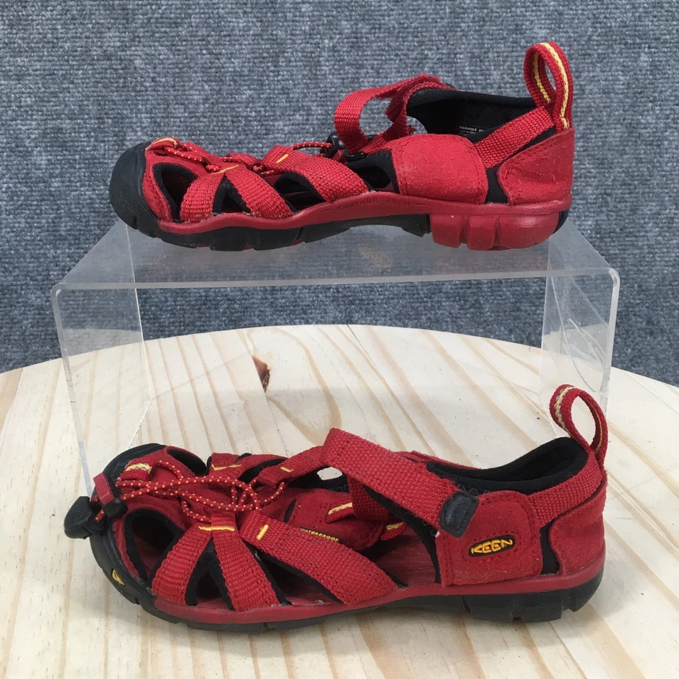 Keen Sandals Children 12 Newport Fisherman Red Lace Up Low Top Comfort 1008792 - Image 2 of 4