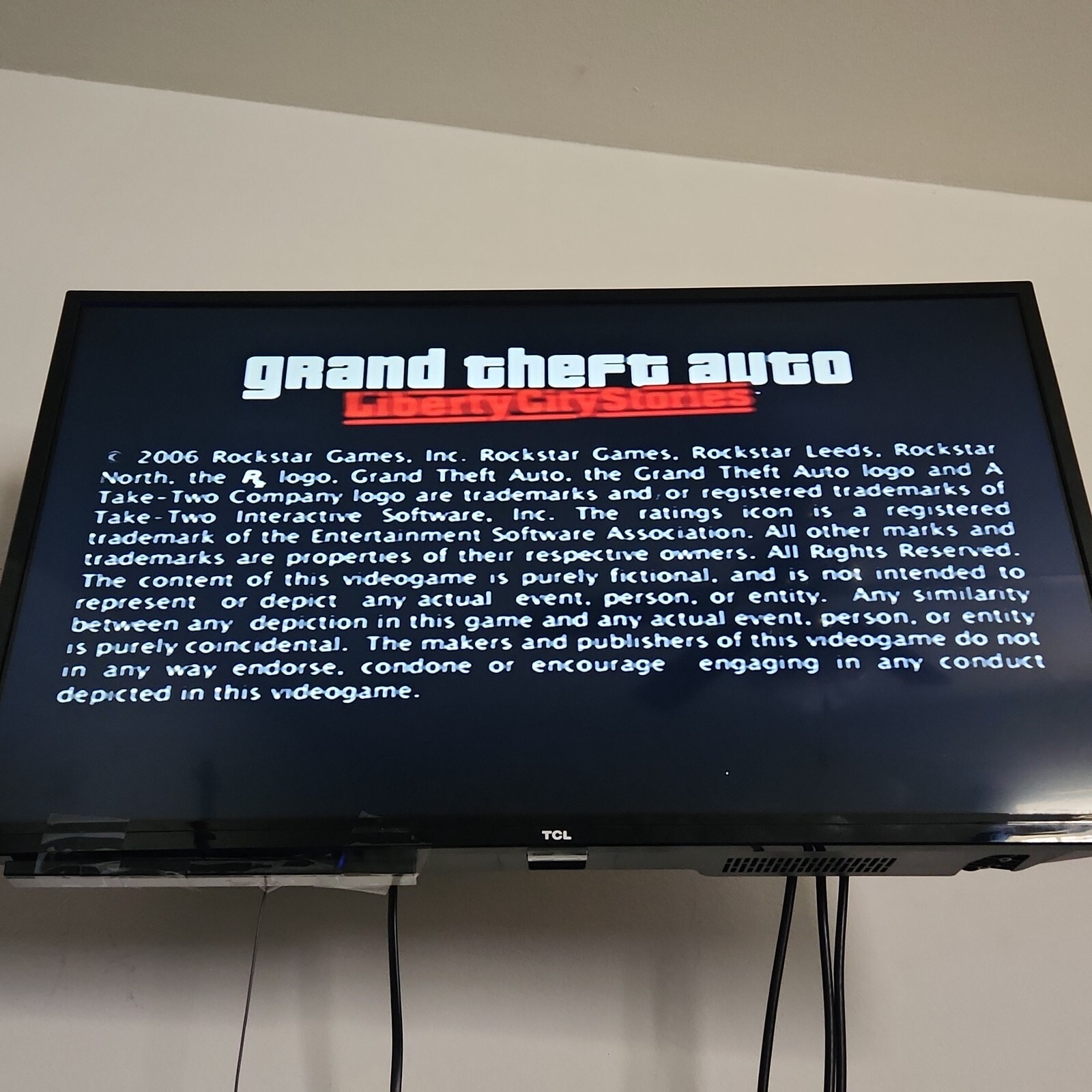 Grand Theft Auto Liberty City Stories PlayStation 2 PS2 Complete Video Game