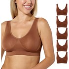 Rhonda Shear 5-pack Original Ahh Bra Mahogany