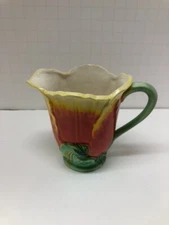 Vintage Floral Pitcher Creamer Maruhon Ware Hand Painted Japan
