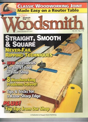 Woodsmith Magazine August September 2008 Vol 30 No 178
