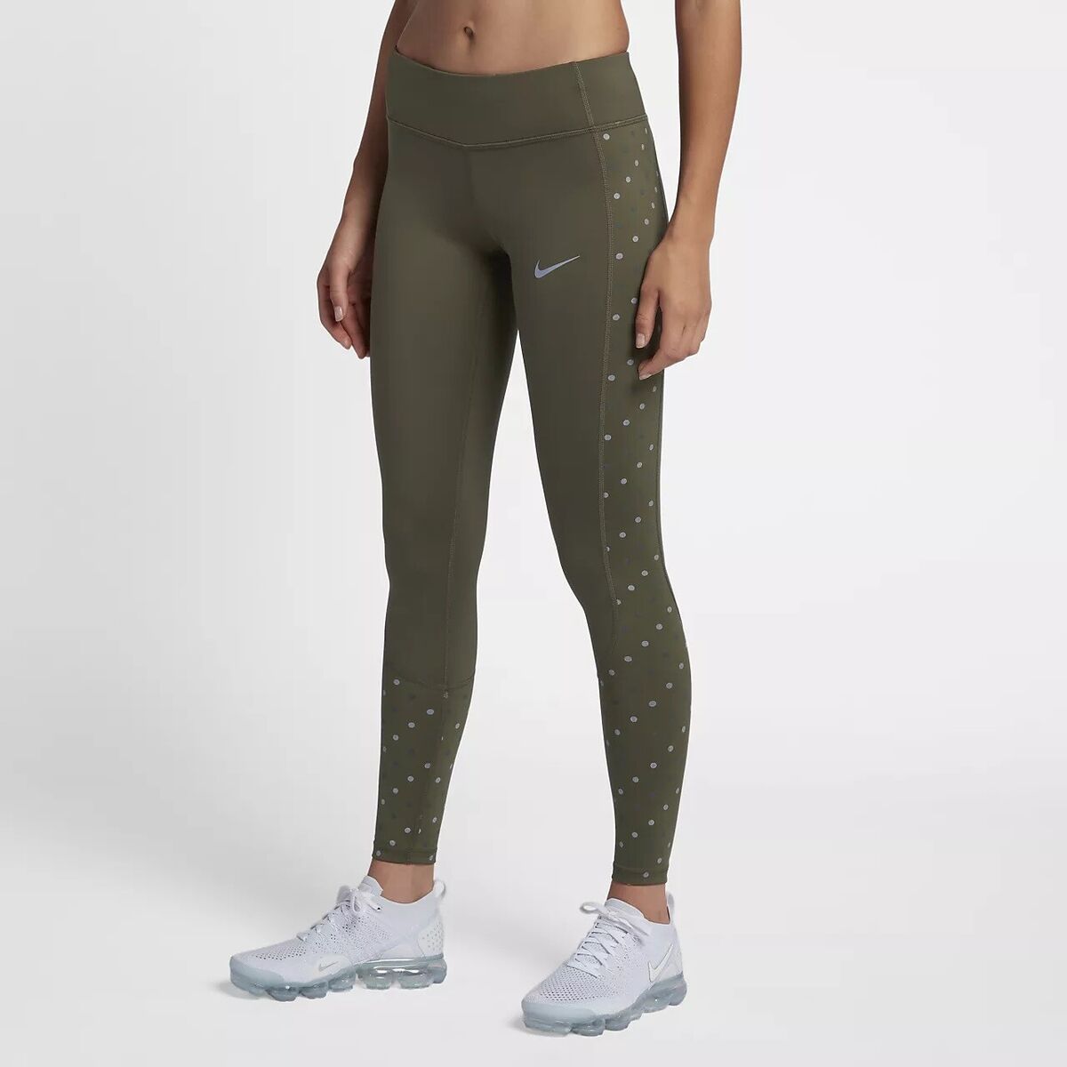 Nike Womens Racer Flash Running Tight Leggings 930383-355 Olive