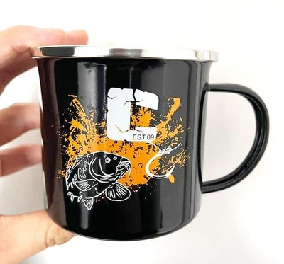 Carpspot Tasse Émaillée Avec Bord En Acier Inoxydable 0,3L Pour Café Thé - Photo 1/4