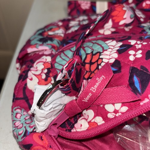 Neu Vera Bradley Go Ahead wandelbare Umhängetasche in Bloom Berry mit Geldbörse 109 $ - Bild 9 von 10