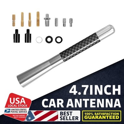 4.7inch Silver OEM Car Radio Antenna Carbon Fiber For Dodge Ram 1500 2009-2023
