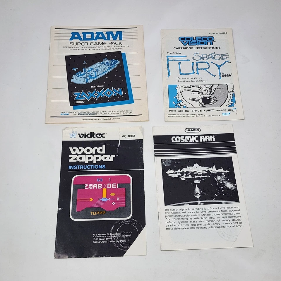 Colecovision ADAM Super Game Packs w/ various Manuals - Image 3 of 4