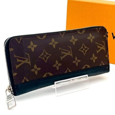 Louis Vuitton Monogram Macassar Zippy Vertical Round Zipper From Japan