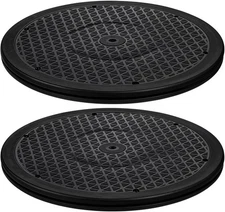 2 Pack Turntable Heavy Duty Rotating Swivel Stand with Steel Ball Black 