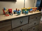 Vintage Fisher Price Little People 991 Circus Train Complete Set 4 Car Version