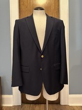 Brooks Brothers, Blazer, 42R, Navy Blue, Wool