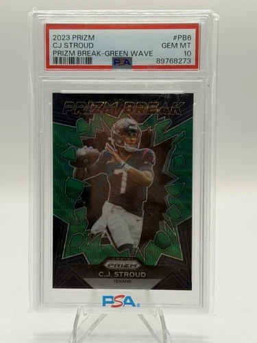 2023 Panini Prizm - Prizm Break C.J. Stroud #PB-6 Green Wave Prizm (RC)