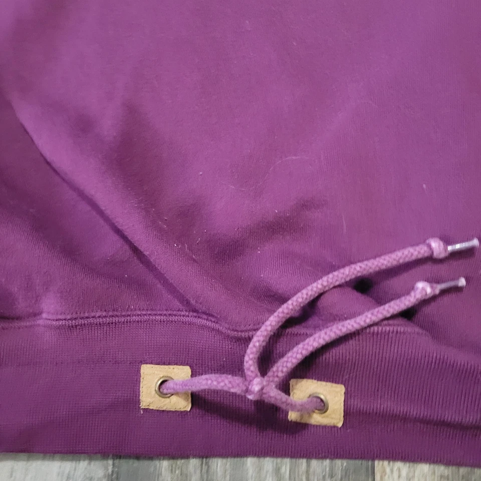 Moletom com capuz vintage Habitat Wilderness lobo uivante nativo americano bordado ocidental - Imagem 4 de 4