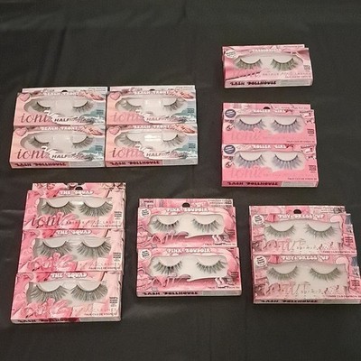 IONI 3D Faux Mink Handmade Strip Lashes. Lot of 14 miscellaneous styles.