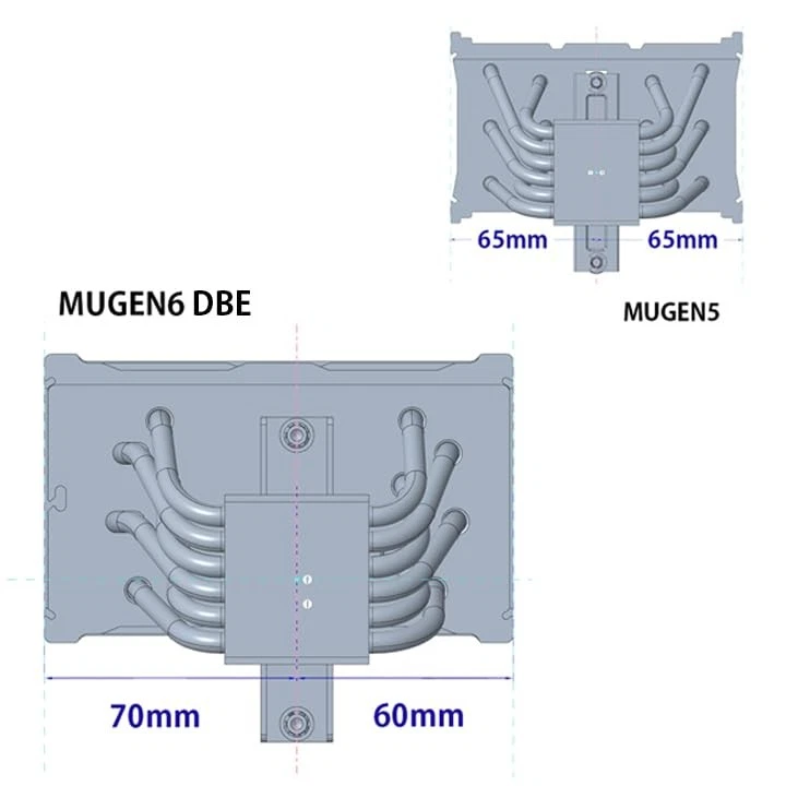 SCYTHE MUGEN6 BLACK EDITION Side-Flow CPU Cooler with Dual Fans and 6x6mm Heat - Image 4 of 4