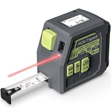 Laser Tape Measure 2-in-1, Inkerma 131Ft/40m Laser Measurement Tool 16Ft/5m Me