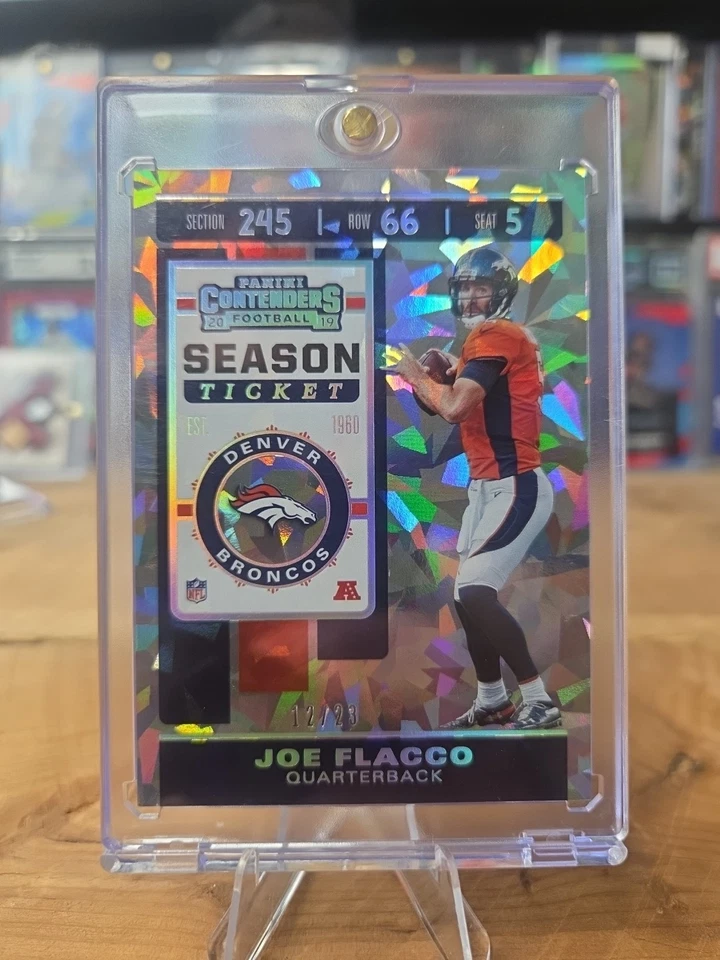 Ingresso da temporada 2019 Panini Contenders Optic Joe Flacco gelo rachado 23/12 - Imagem 2 de 3