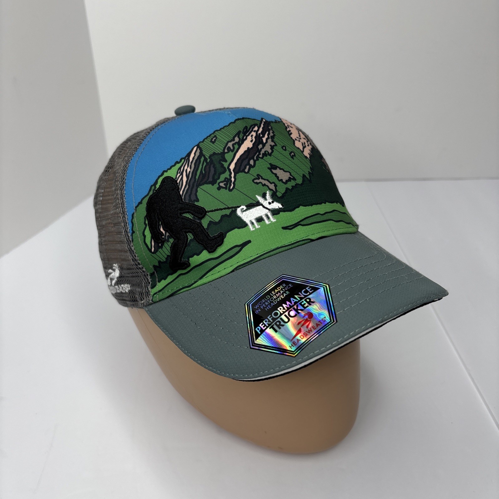 Headsweats Trucker 5-Panel Baseball Hat Bigfoot & Baxter Cap