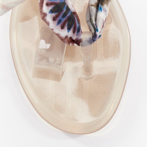 Sandales plates CHRISTIAN DIOR 2019 multicolores kaléidiorscopic soie cravate EU38 - Photo 6/11