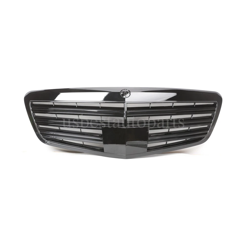 Fit For Mercedes Benz S-Class W221 2010-2013 Front Grille Grill Gloss Black Foto 3 de 4