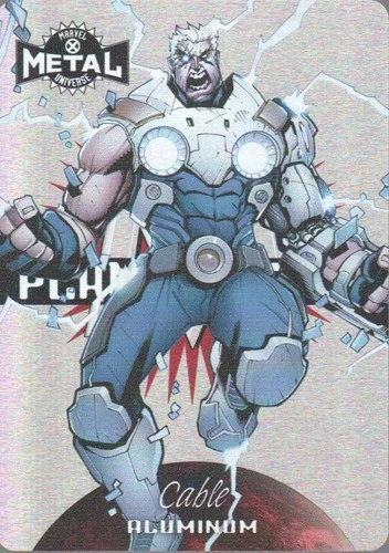 2021 Marvel X-Men Metal Universe Trading Card Planet METAL CARD #2PM Cable