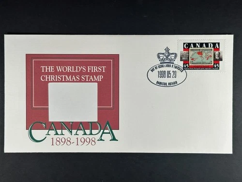 Canada FDC 1998 The World's First Christmas Stamp First Day Cover 45c