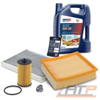 Inspektionspaket Filtersatz A+5L Eurolub 5W-30 FÜR Opel Corsa D E 1.0 1.2 1.4