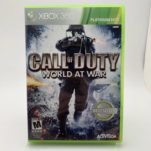 Call of Duty: World at War - Platinum Hits (Xbox 360, 2008) Complete - Tested