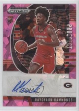 2020-21 Panini Prizm Draft Picks Prospect Pink Ice Rayshaun Hammonds Auto 18bc
