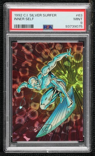1992 Comic Images Marvel Silver Surfer All-Prism Inner Self #63 PSA 9 MINT 0i7t